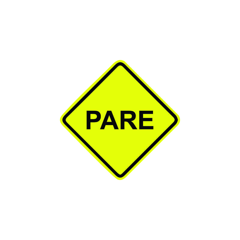 Parada obrigatoria a frente