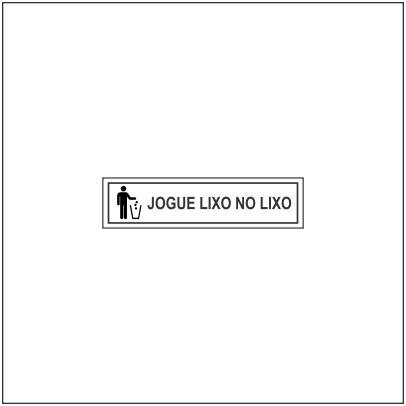 Jogue lixo no lixo