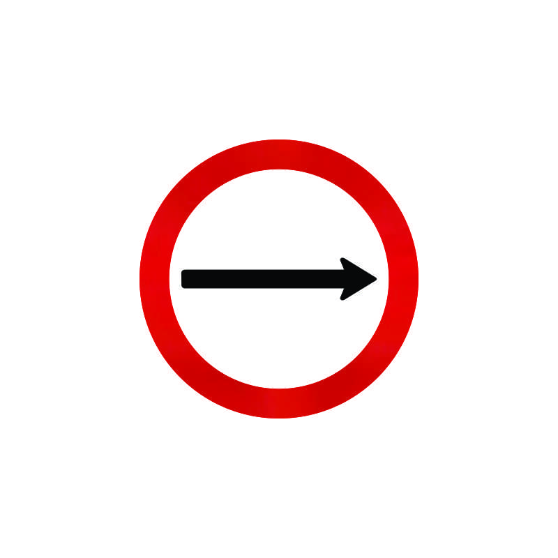Sentido de circulacao da via