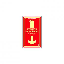 Extintor retangular bc